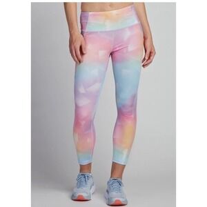 Korsa Leggings Roadrunner Performance Tech Retail $95 Rainbow Pastels XL EUC